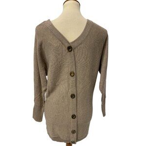 Ruby Moon women's pullover knit sweater Button back wool blend size XS
